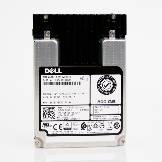 Toshiba Enterprise SSD PX05SMB080Y 800GB 10 DWPD SAS-3 12Gb/s MLC 2.5in Recertified Solid State Drive