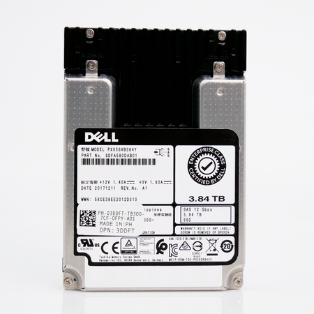 Kioxia Enterprise SSD PX05SVB384Y 3.84TB 3 DWPD SAS-3 12Gb/s MLC 2.5in Recertified Solid State Drive