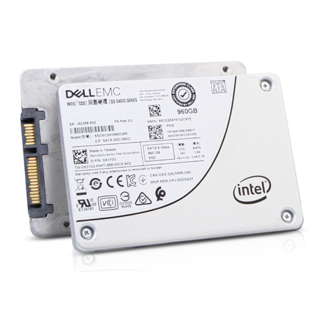 Dell/Intel D3-S4610 SSDSC2KG960G8R 960GB 3 DWPD SATA 6Gb/s 3D TLC 2.5in Refurbished Mixed Use SSD