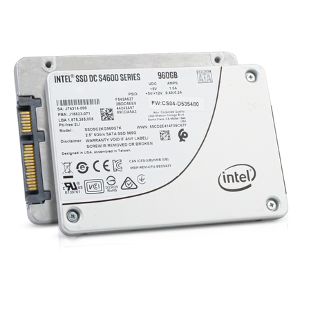 Intel DC S4600 SSDSC2KG960G7K 960GB 3 DWPD SATA 6Gb/s 3D TLC 2.5in SSD