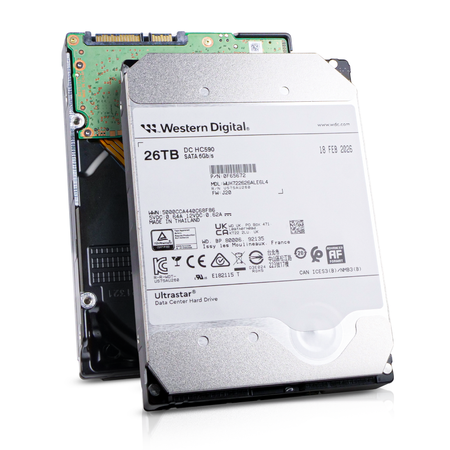 Western Digital Ultrastar DC HC590 WUH722626ALE6L4 0F65672 26TB 7.2K RPM SATA 6Gb/s 512e 512MB 3.5in HDD