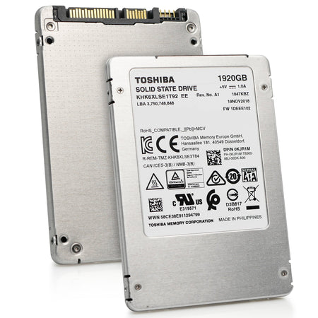 Dell/Toshiba HK6-DC KHK6XLSE1T92 1.92TB SATA 6Gb/s 3D TLC 2.5in Refurbished SSD