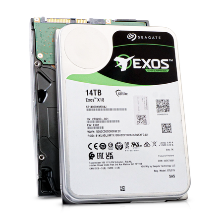 Seagate Exos X18 ST14000NM004J 14TB 7.2K RPM SAS 12Gb/s 512e 256MB 3.5in Refurbished HDD