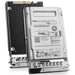 Dell G14 0VV2M7 7.68TB 1 DWPD PCIe Gen 4.0 x4 8GB/s 3D TLC U.2 NVMe 2.5in Solid State Drive, combine angled view