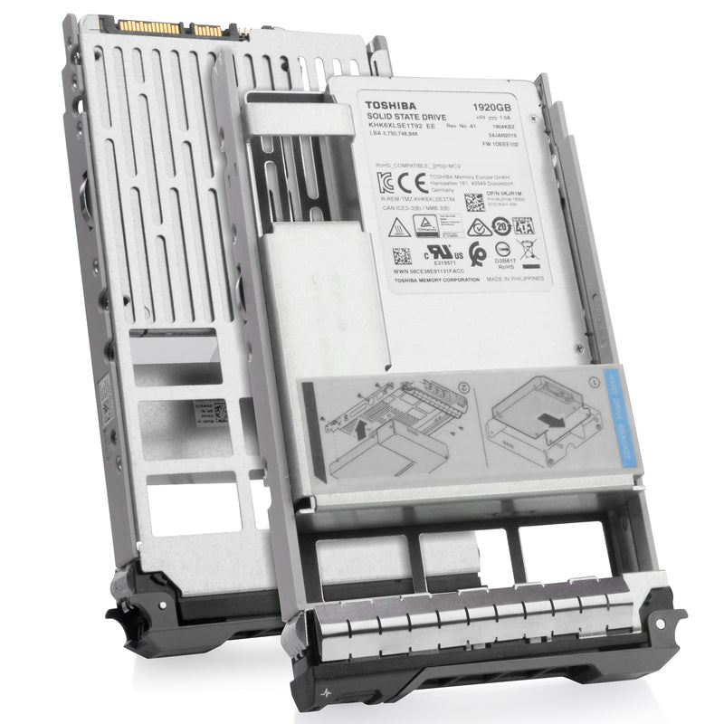 Dell G13 0KJR1M 1.92TB 0.6 DWPD SATA 6Gb/s 3D TLC Hybrid 3.5in Refurbished SSD,combine