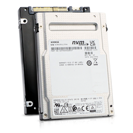 Kioxia CM6-R KCM6XRUL3T84 3.84TB 1 DWPD PCIe Gen 4.0 x4 8GB/s 3D TLC U.3 NVMe 2.5in Refurbished SSD, 1 of 8