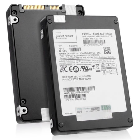 HP/Samsung PM1633a MZILS3T8HMLH 3.84TB 1 DWPD SAS 12Gb/s 3D TLC V-NAND 2.5in Refurbished SSD, combine view