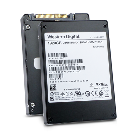 Western Digital Ultrastar DC SN200 0TS1889 1.92TB 1 DWPD NVMe PCIe 3.0 x4 MLC U.2 2.5" SSD, Combine View