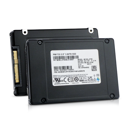 Samsung PM1733 MZWLJ3T8HBLS 3.84TB 1 DWPD PCIe Gen 4.0 x4 8GB/s U.2 NVMe 2.5in Refurbished SSD