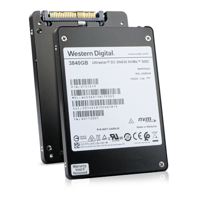 Western Digital Ultrastar DC SN630 WUS3BA138C7P3E3 0TS1619 3.84TB PCIe Gen 3.0 x4 4GB/s U.2 2.5in Refurbished SSD