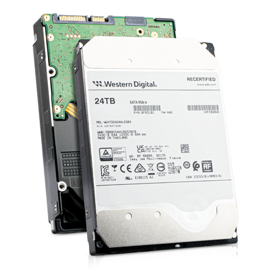 Western Digital Ultrastar DC HC580 WUH722424ALE604 0F65101 24TB 7.2K RPM SATA 6Gb/s 512e 512MB 3.5in Recertified HDD