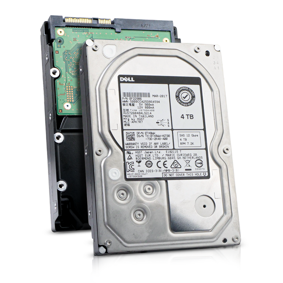 Dell HGST Ultrastar 7K6000 HUS726040ALS214 0TX8WW 4TB SAS 12Gb/s 7.2K RPM 3.5" HDD, Combine View