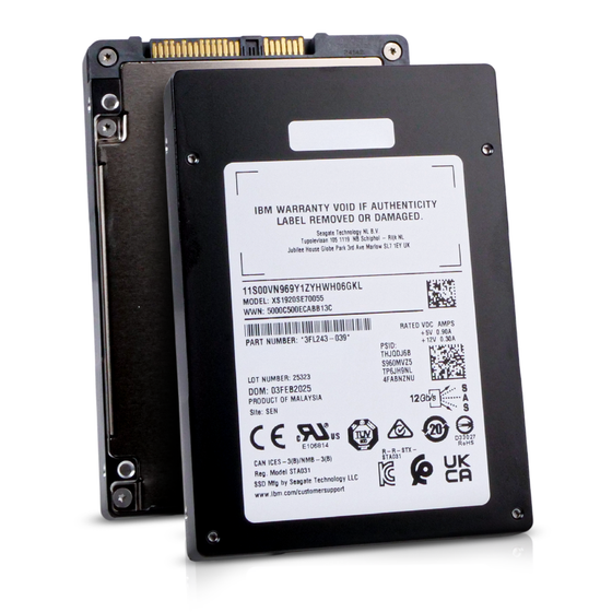 Seagate Nytro 3350 XS1920SE70055 1.92TB 1 DWPD SAS 12Gb/s 3D eTLC 2.5in IBM SSD
