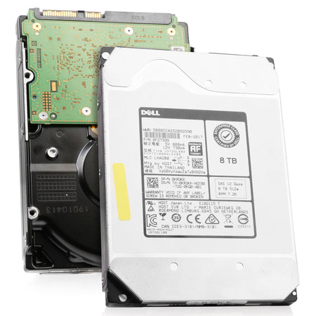 Dell/HGST Ultrastar He10 HUH721008AL5200 0F27399 8TB 7.2K RPM SAS 12Gb/s 512e 256MB 3.5in HDD