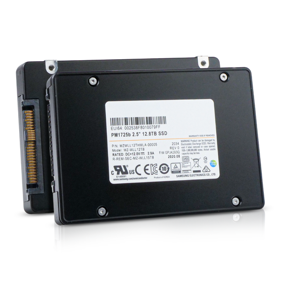 Samsung PM1725b MZWLL12THMLA 12.8TB NVMe PCIe Gen 3.0 U.2 2.5" SSD, Combine View
