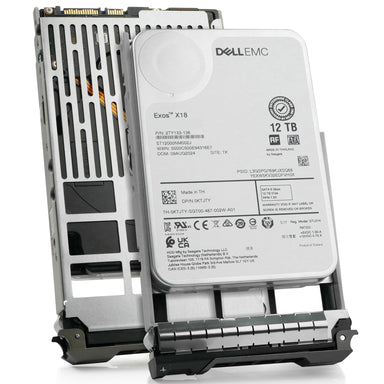 Dell G13 0KTJTY 12TB 7.2K RPM SATA 6Gb/s 512e 3.5in Hard Drive, combine angled view