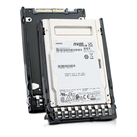 Kioxia CD8P-V KCD8XPUG12T8 12.8TB PCIe Gen 5.0 x4 16GB/s 3D TLC U.3 NVMe 2.5" SSD, Combine View