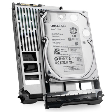 Dell G13 0C5HD0 8TB 7.2K RPM SAS 12Gb/s 512e 3.5in Hard Drive, combine angled view