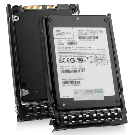 HP Generation 11 ARFX7680S5xnNTRI P02434-004 7.68TB 1 DWPD SAS 12Gb/s 3D TLC 2.5in Refurbished SSD