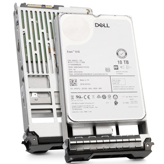 Dell G13 0YF87J 10TB 7.2K RPM SAS 12Gb/s 512e 256MB 3.5in Refurbished HDD