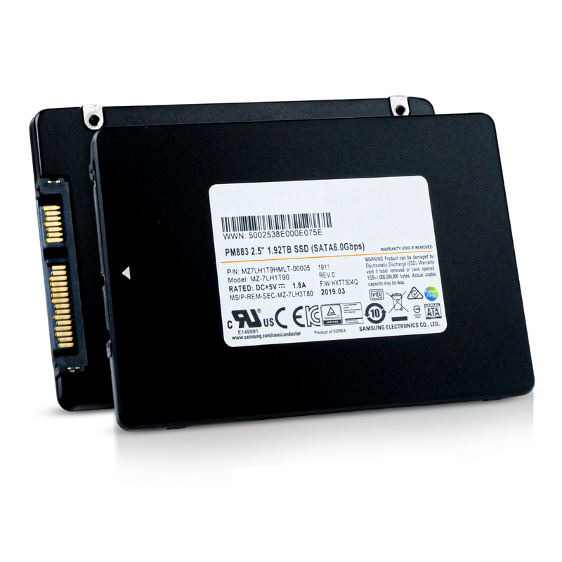 Samsung PM883 MZ7LH1T9HMLT 1.92TB 1.3 DWPD SATA 6Gb/s 3D TLC 2.5in Refurbished SSD