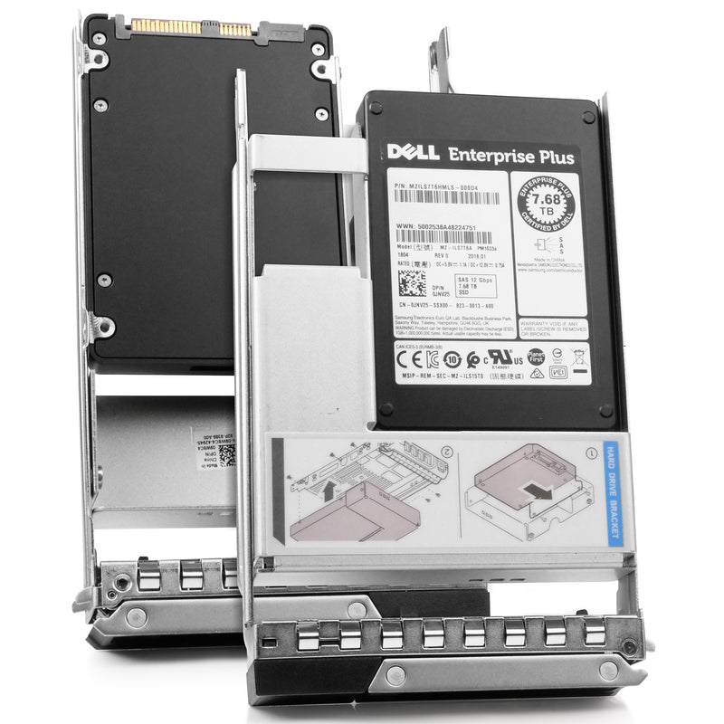 Dell G14 0JNV25 7.68TB 1 DWPD SAS 12Gb/s 3D TLC Hybrid 3.5in Refurbished SSD