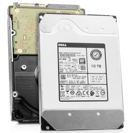 Dell/HGST Ultrastar He10 HUH721010AL5200 0F27398 10TB 7.2K RPM SAS 12Gb/s 512e 256 MB 3.5in Refurbished HDD