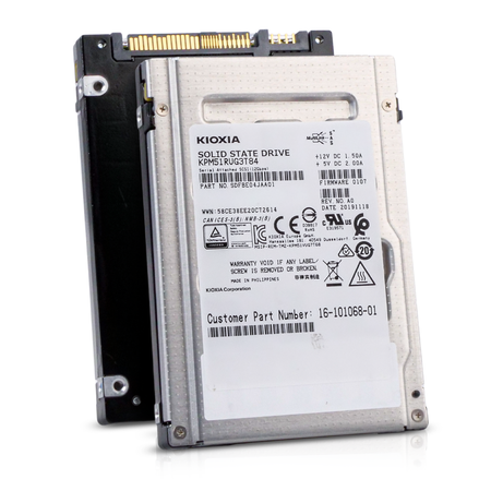 Kioxia KPM51RUG3T84 3.84TB SAS 12Gb/s 1 DWPD 3D TLC 2.5" Refurbished SSD