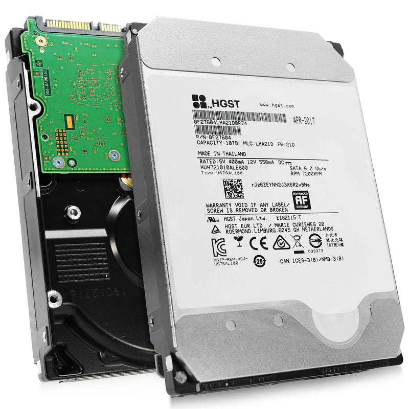 Western Digital Ultrastar DC HC510 HUH721010ALE600 0F27604 10TB 7.2K RPM SATA 6Gb/s 512e 256MB 3.5" ISE Refurbished HDD