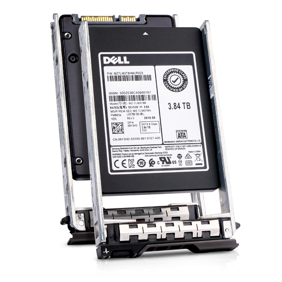 Dell G13 09Y3HD 3.84TB 1.3 DWPD SATA 6Gb/s 3D TLC 2.5in Refurbished SSD