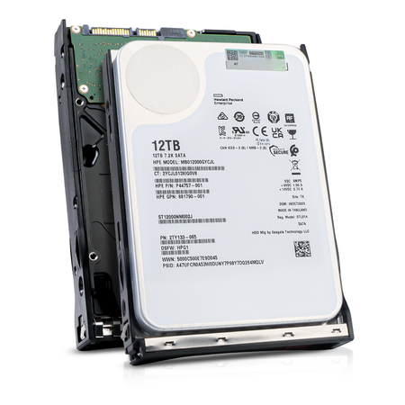 HP Generation 11 MB012000GYCJL P44757-001 12TB 7.2K RPM SATA 6Gb/s 512e 256MB 3.5in HDD