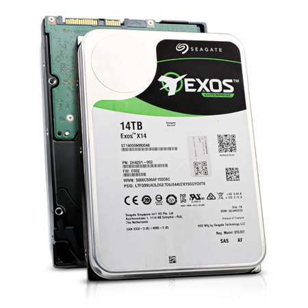 Seagate Exos X14 ST14000NM0048 14TB 7.2K RPM SAS 12Gb/s 512e/4Kn 256MB 3.5" FastFormat HDD