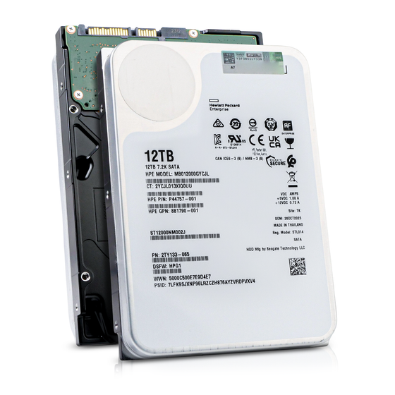 HPE / Seagate MB012000GYCJL ST12000NM002J 12TB 7.2K SATA 6Gb/s 3.5" HDD, Combine View