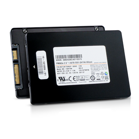 Samsung PM863a MZ7LM1T9HMJP 1.92TB SATA 6Gb/s 3D TLC 1.3 DWPD 2.5" Refurbished SSD