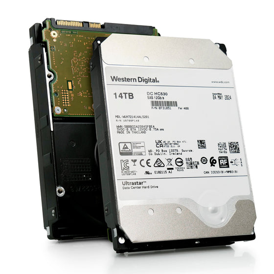 Western Digital Ultrastar DC HC530 WUH721414AL5201 14TB 7.2K RPM SAS 12Gb/s 512e 3.5in Hard Drive