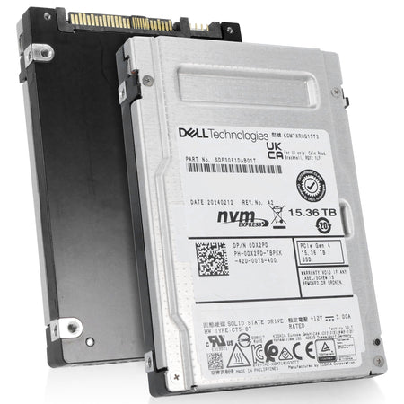 Dell/Kioxia CM7-R KCM7XRUG15T3 15.36TB 1 DWPD PCIe Gen 4.0 x4 8GB/s U.2 NVMe 2.5in Refurbished SSD