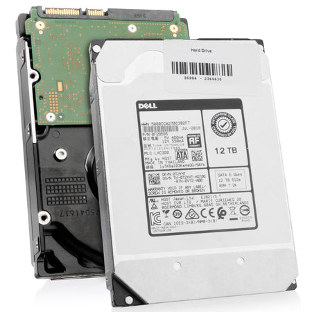 Dell/Western Digital Ultrastar DC HC520 HUH721212ALE600 0F29595 12TB 7.2K RPM SATA 6Gb/s 512e 3.5in Refurbished HDD, combine