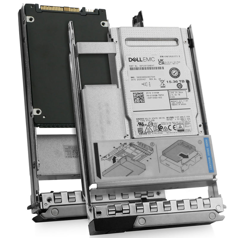 Dell G14 019VGM 15.36TB 1 DWPD SAS-4 24Gb/s 3D TLC 3.5 Recertified SSD