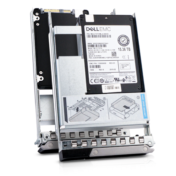 Dell G14 118000659 15.36TB 1 DWPD SAS 12Gb/s 3D TLC Hybrid 3.5in Refurbished SSD