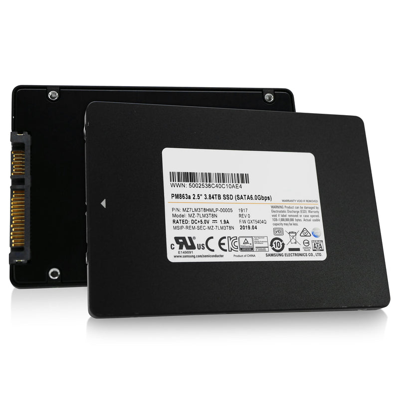 Samsung PM863a MZ-7LM3T8HMLP 3.84TB SATA 6Gb/s 2.5" SSD, combine view