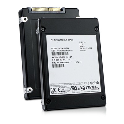 Samsung PM1733 MZWLJ1T9HBJR 1.92TB 1 DWPD PCIe Gen 4.0 x4 8GB/s 3D TLC U.2 NVMe 2.5in Refurbished SSD