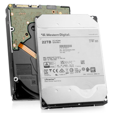 Western Digital Ultrastar DC HC580 WUH722422ALE604 0F48277 22TB 7.2K RPM SATA 6Gb/s 512e 3.5in Recertified Hard Drive, combine view
