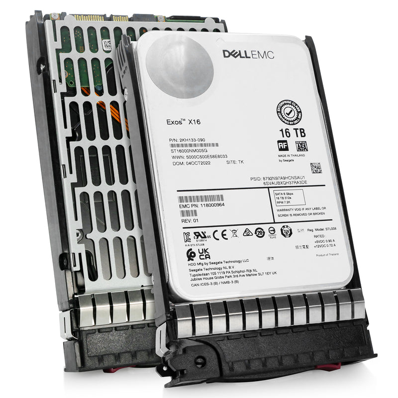 Seagate/Dell G14 ST16000NM005G 039XRY 16TB 7.2K RPM SATA 6Gb/s 4Kn CMR 3.5in Refurbished HDD