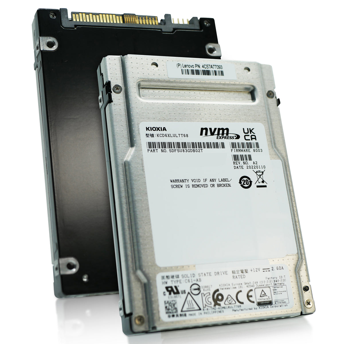 Kioxia CD6-R KCD6XLUL7T68 7.68TB PCIe Gen 4.0 x4 2.5