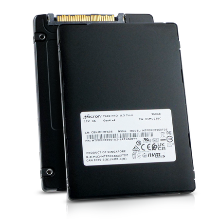 Micron 7400 PRO MTFDKCB960TDZ 960GB 1 DWPD PCIe Gen 4.0 x4 8GB/s 3D TLC U.3 NVMe 2.5in Refurbished SSD