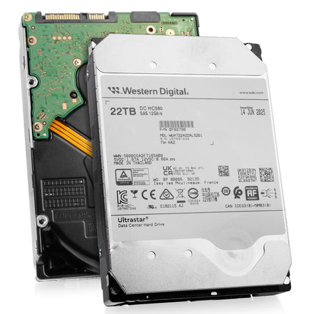 Western Digital Ultrastar DC HC580 WUH722422AL5201 0F62790 22TB 7.2K RPM SAS 12Gb/s 512e 3.5in Recertified Hard Drive, combine view