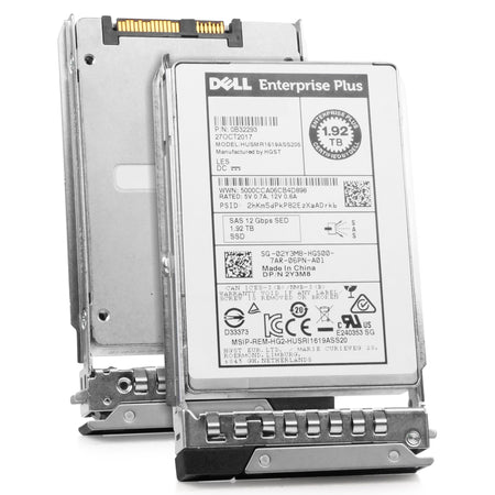 Dell G14 02Y3M8 1.92TB 1 DWPD SAS 12Gb/s MLC 2.5in Read-Intensive Refurbished SSD