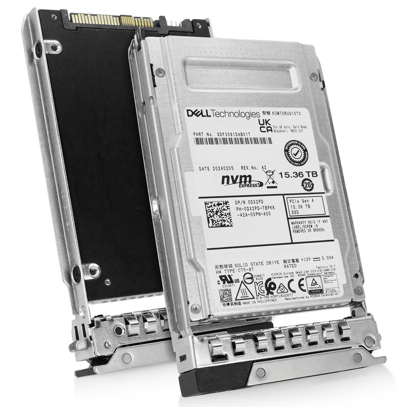 Dell G14 0DX2PD 15.36TB 1 DWPD PCIe Gen 4.0 x4 8GB/s Mixed Use U.2 NVMe 3D TLC 2.5in Solid State Drive