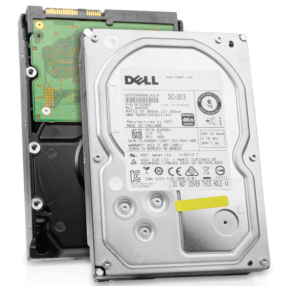 Dell/HGST Ultrastar 7K6000 HUS726060AL4214 6TB 7.2K RPM SAS 12Gb/s 4Kn 3.5in Hard Drive