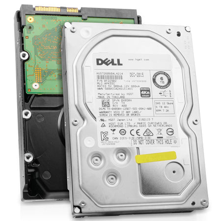 Dell/HGST Ultrastar 7K6000 HUS726060AL4214 6TB 7.2K RPM SAS 12Gb/s 4Kn 3.5in Hard Drive